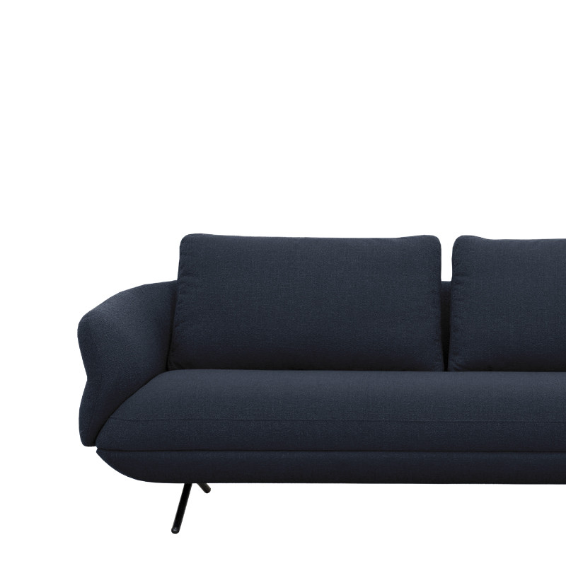 Canapé contemporain TULIP, tissu Austin en 12 coloris Vilmers