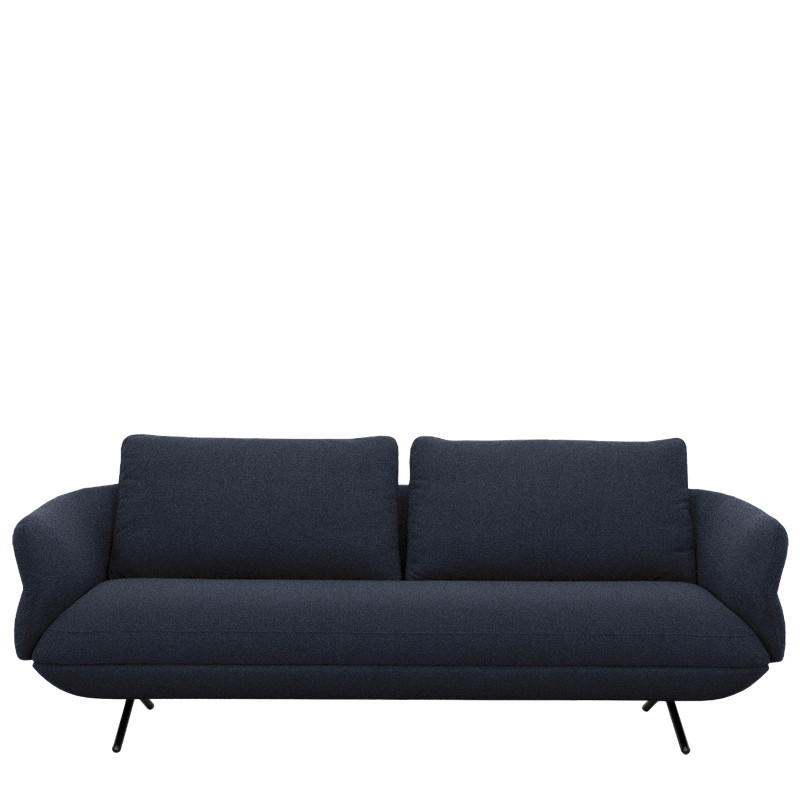 Canapé contemporain TULIP, tissu Austin en 12 coloris Vilmers