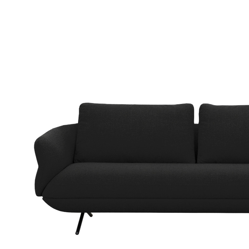Canapé contemporain TULIP, tissu Austin en 12 coloris Vilmers