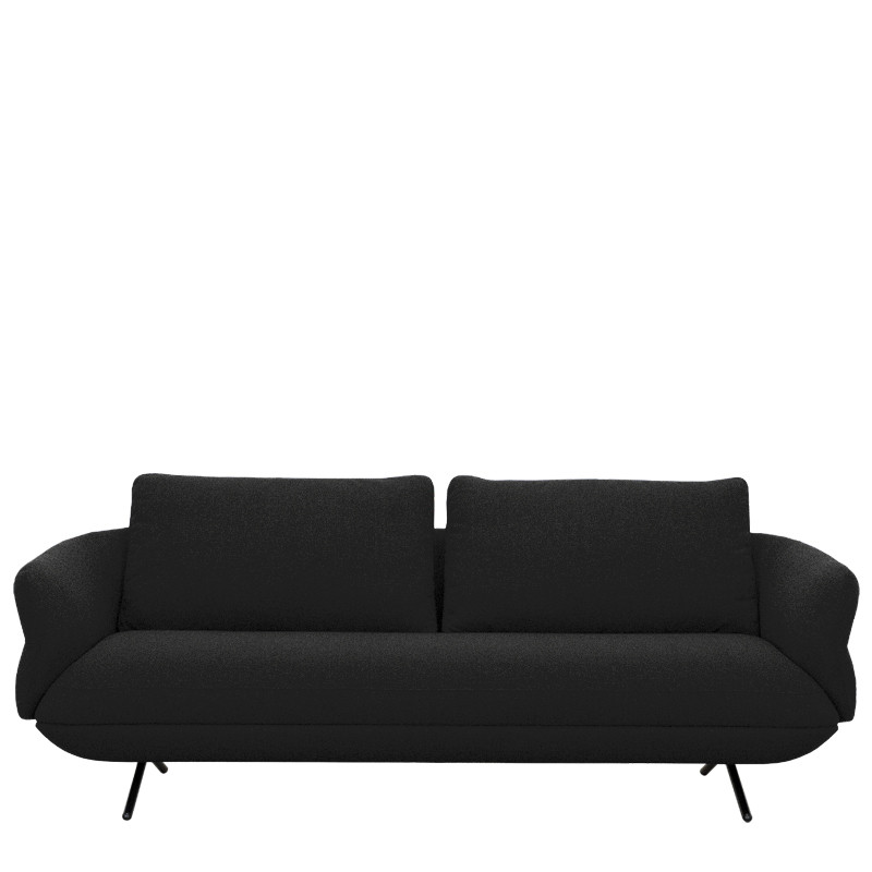 Canapé contemporain TULIP, tissu Austin en 12 coloris Vilmers