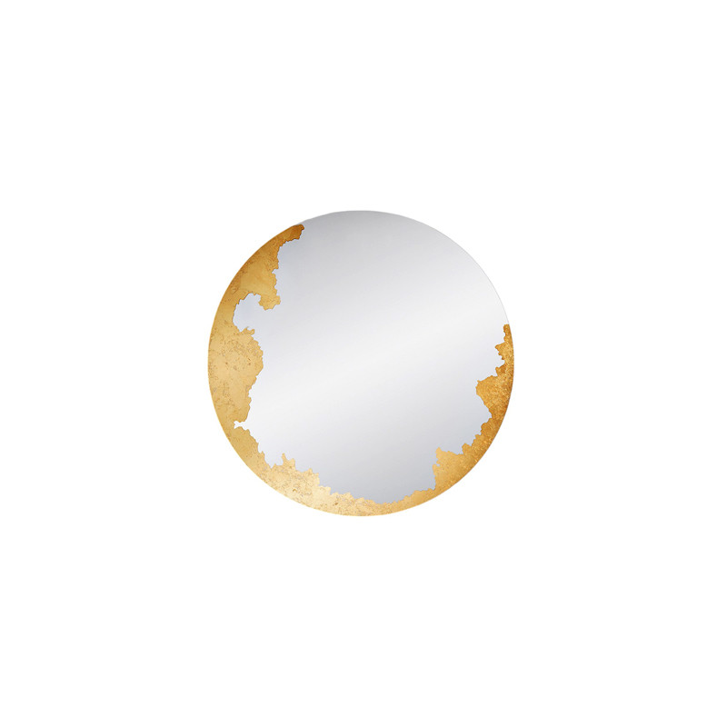 Miroir rond doré ORNATO ROUND, 3 diamètres Deknudt Mirrors