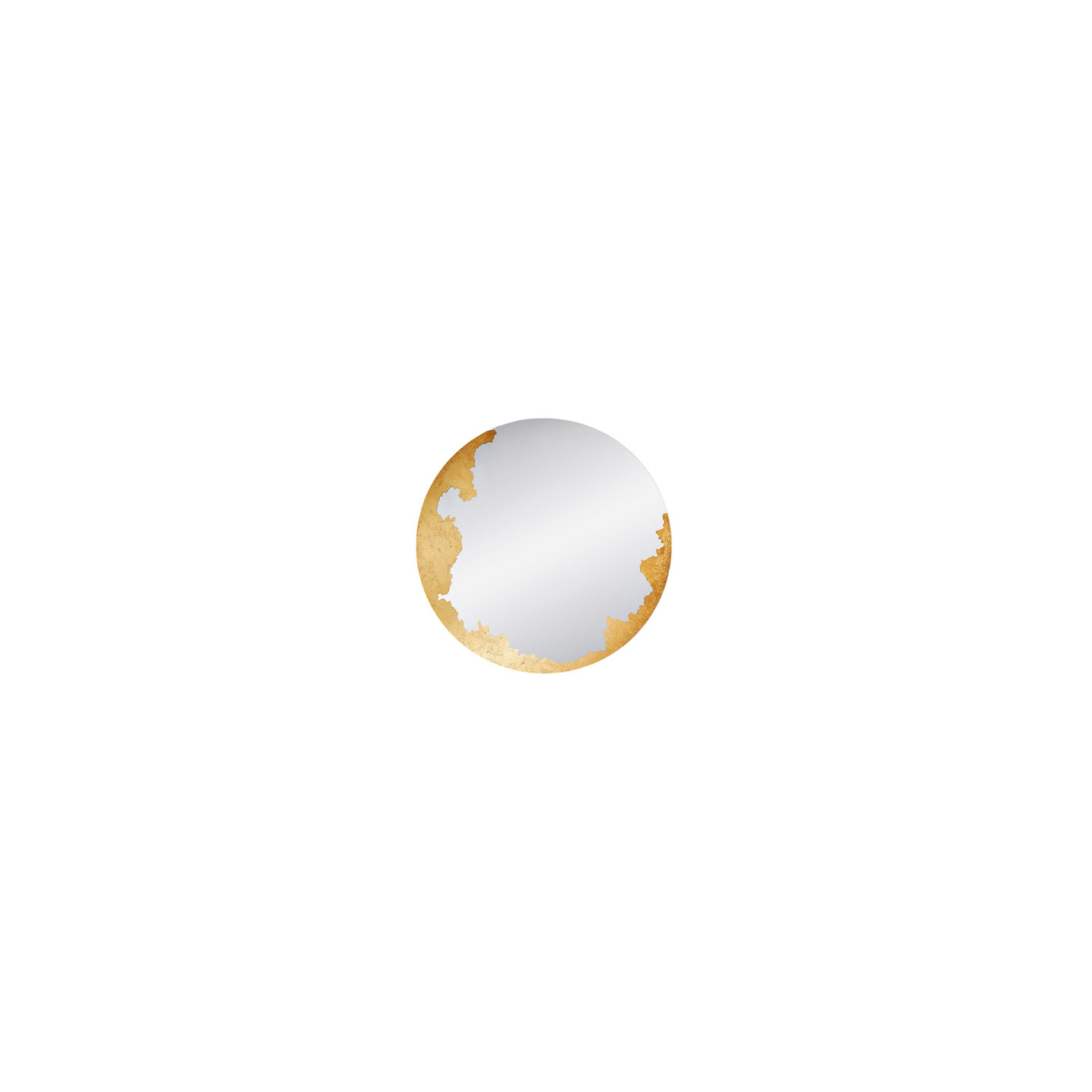 Miroir rond doré ORNATO ROUND, 3 diamètres Deknudt Mirrors