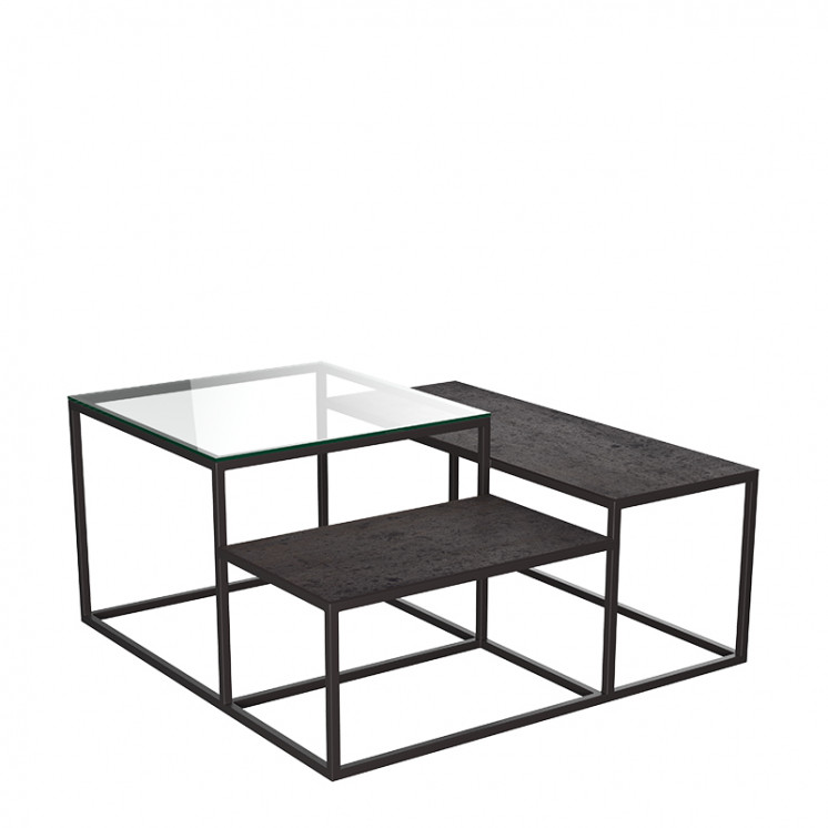 Table basse en céramique BRASILIA, 6 finitions Akante
