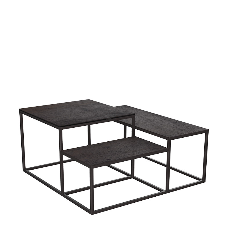 Table basse en céramique BRASILIA, 6 finitions Akante
