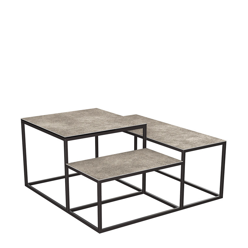 Table basse en céramique BRASILIA, 6 finitions Akante