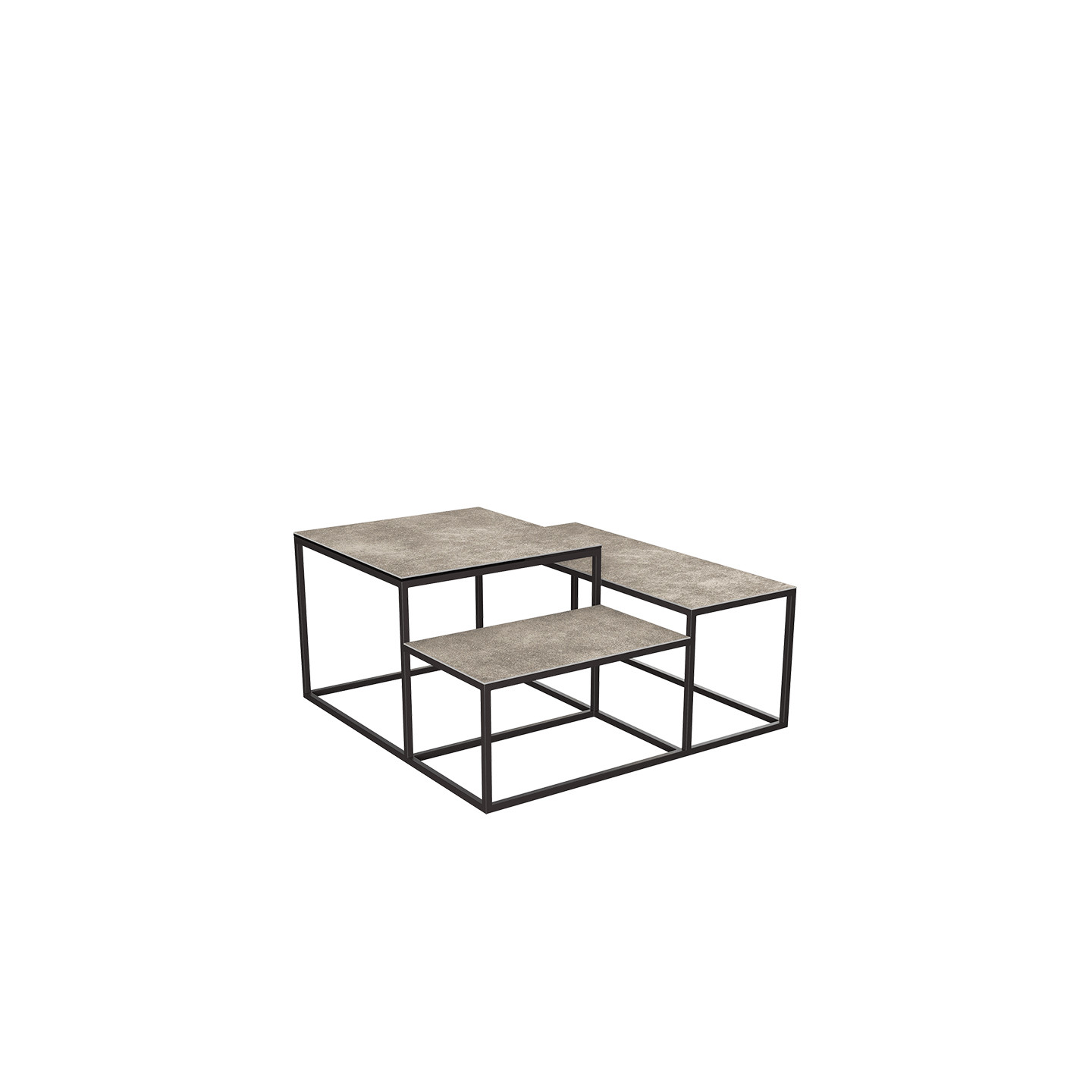Table basse en céramique BRASILIA, 6 finitions Akante