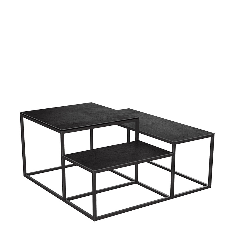 Table basse en céramique BRASILIA, 6 finitions Akante