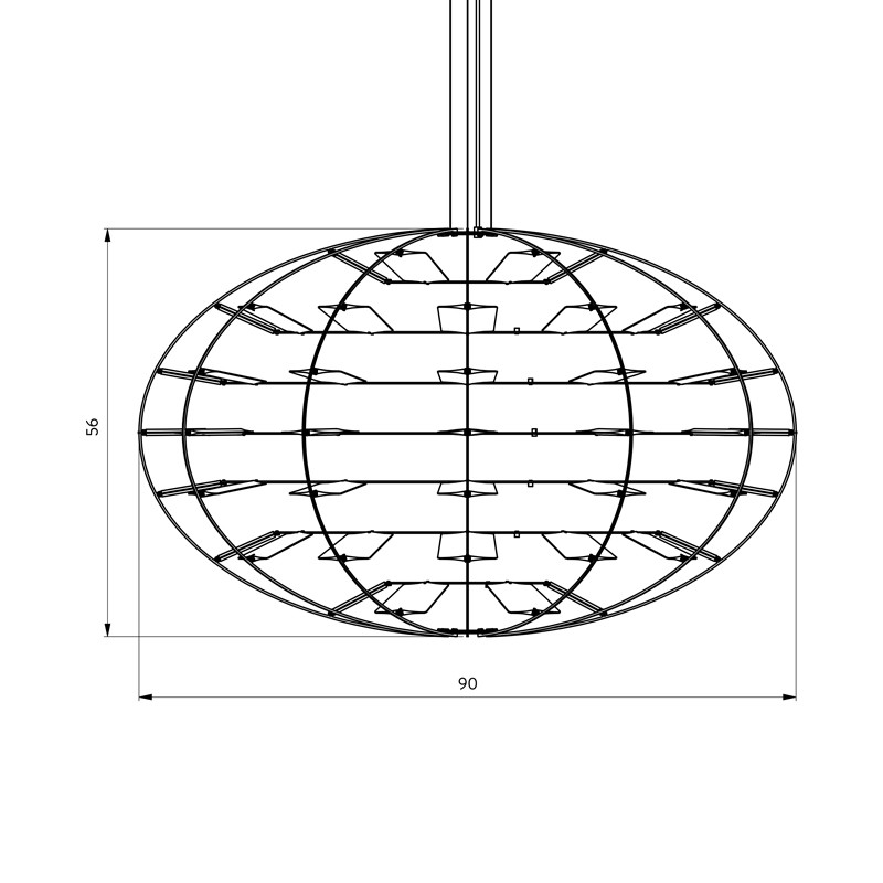 Suspension salle à manger design CHLORIS Nemo Lighting
