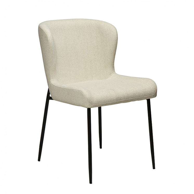 Chaise de salle à manger GLAM, tissu bouclette en 5 coloris Dan Form