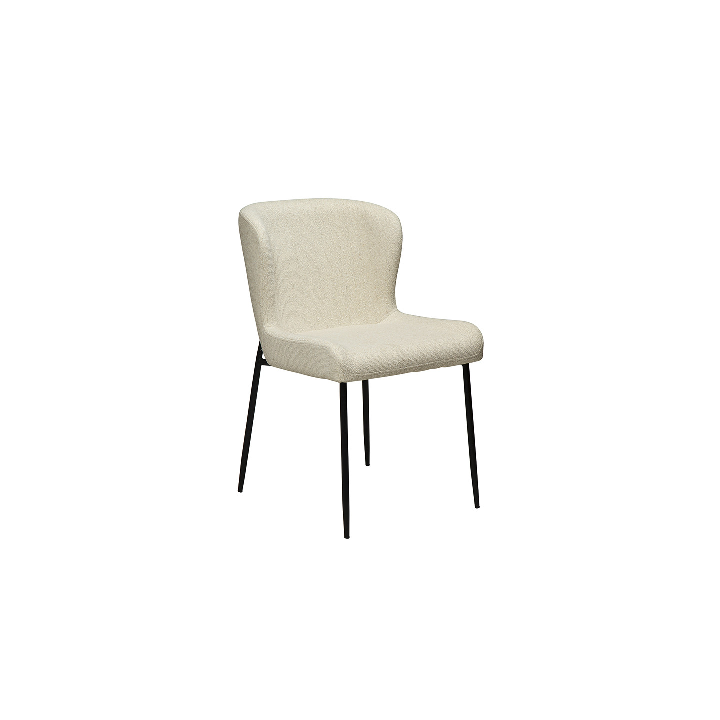 Chaise de salle à manger GLAM, tissu bouclette en 5 coloris Dan Form
