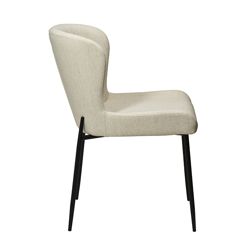 Chaise de salle à manger GLAM, tissu bouclette en 5 coloris Dan Form
