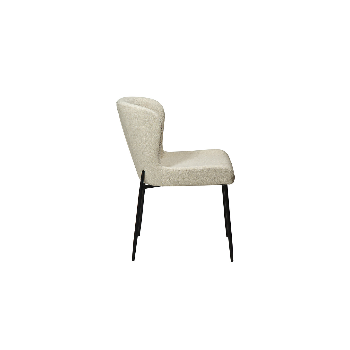 Chaise de salle à manger GLAM, tissu bouclette en 5 coloris Dan Form