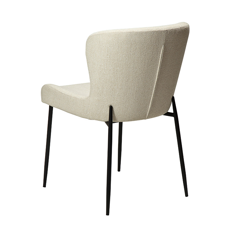 Chaise de salle à manger GLAM, tissu bouclette en 5 coloris Dan Form