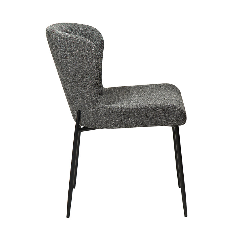 Chaise de salle à manger GLAM, tissu bouclette en 5 coloris Dan Form