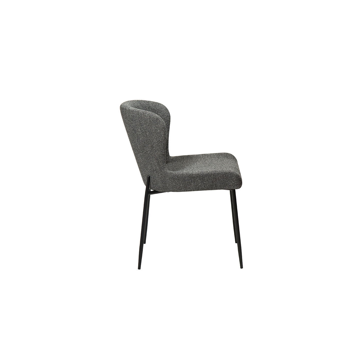 Chaise de salle à manger GLAM, tissu bouclette en 5 coloris Dan Form