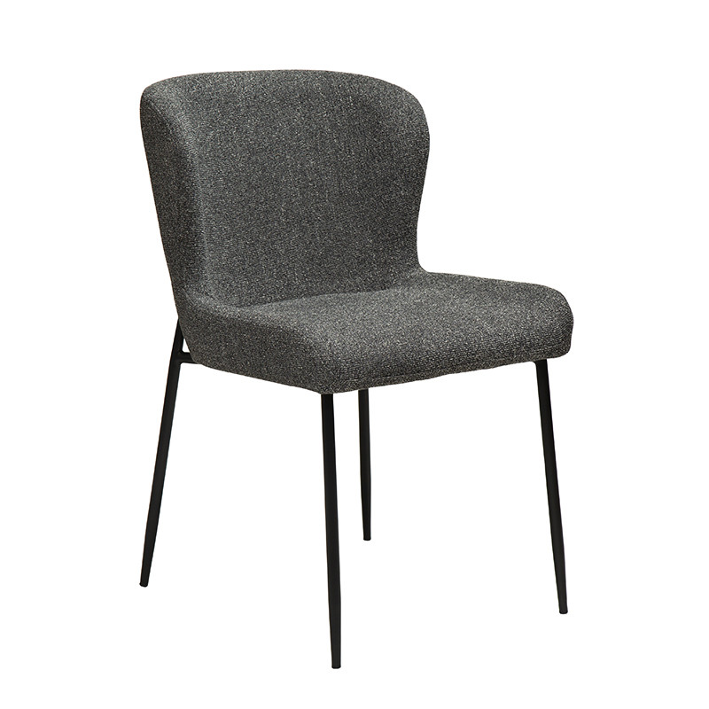 Chaise de salle à manger GLAM, tissu bouclette en 5 coloris Dan Form