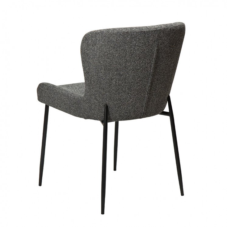 Chaise de salle à manger GLAM, tissu bouclette en 5 coloris Dan Form