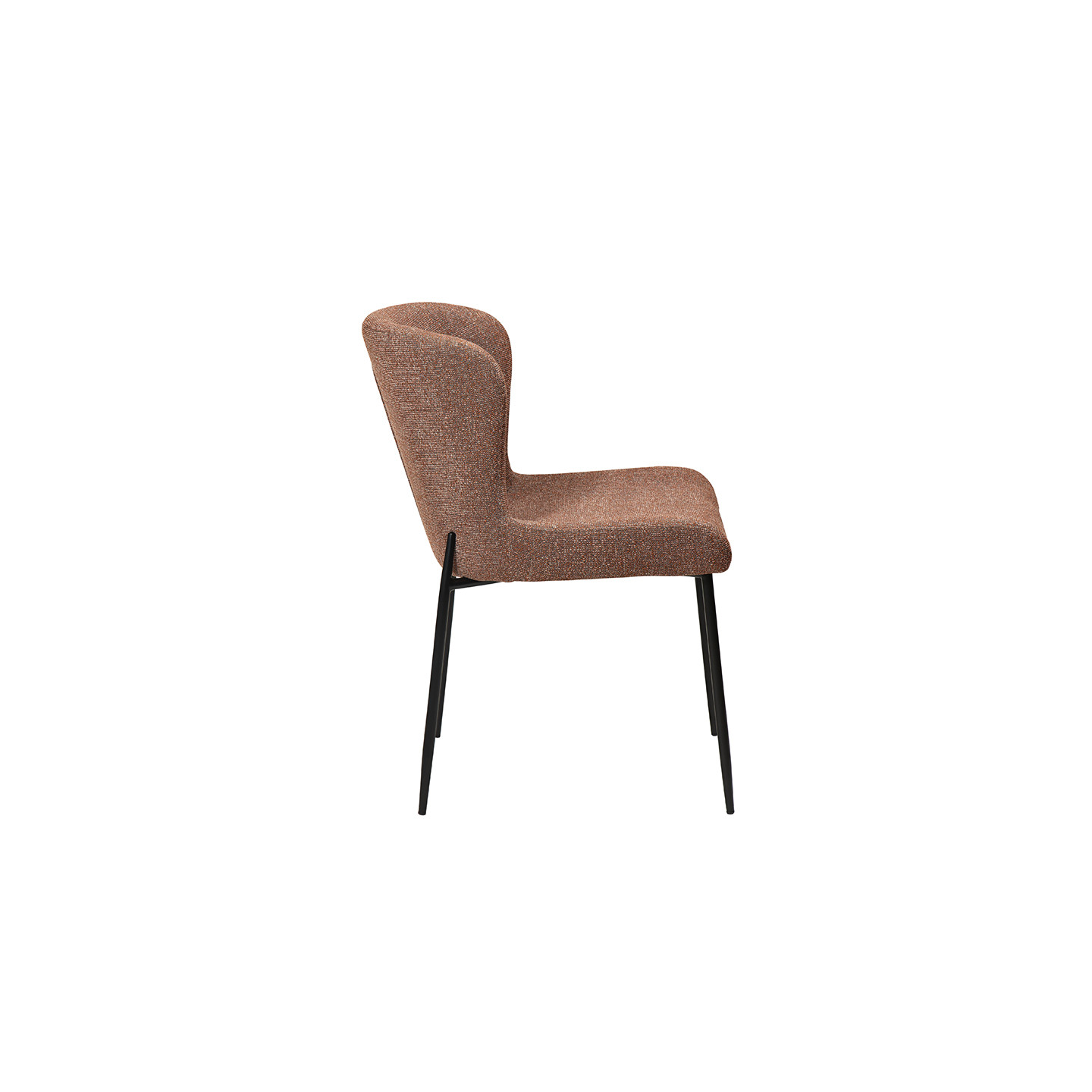 Chaise de salle à manger GLAM, tissu bouclette en 5 coloris Dan Form