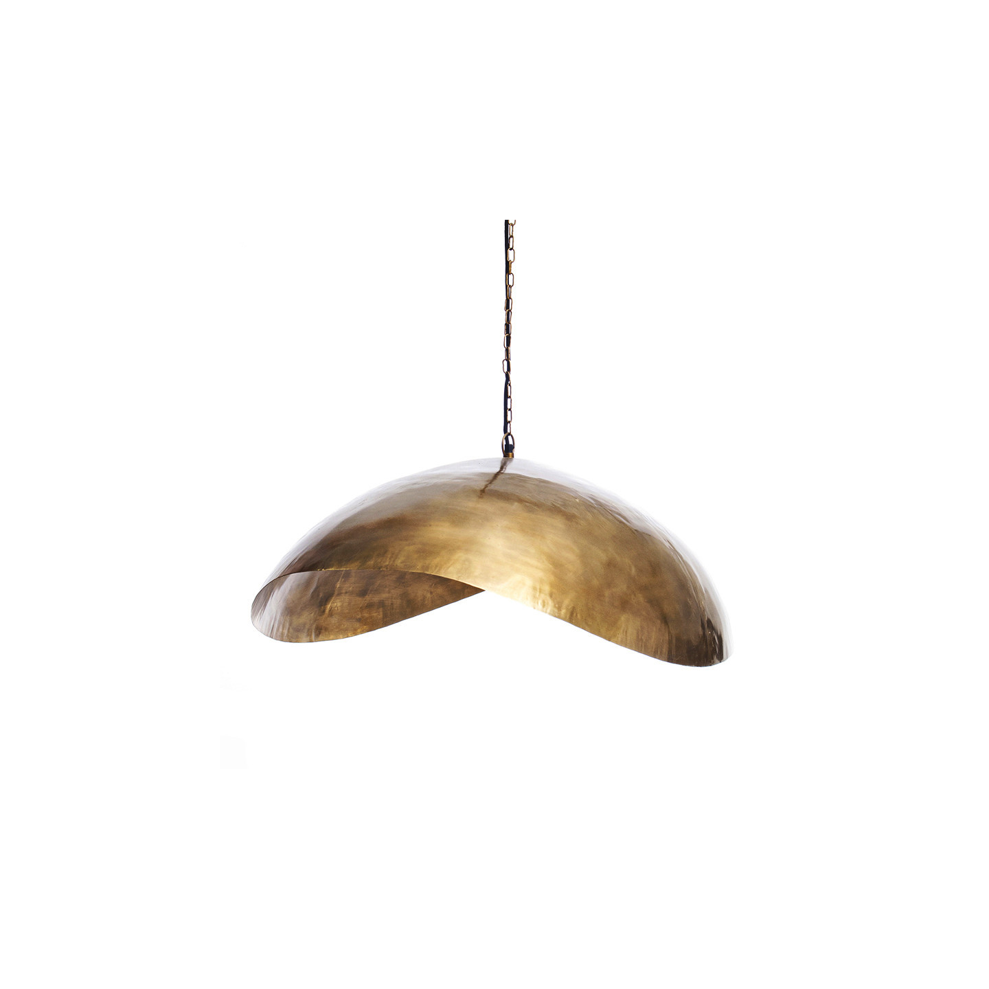 Suspension laiton doré FORTUNE COOKIE, 2 tailles Bazar Bizar