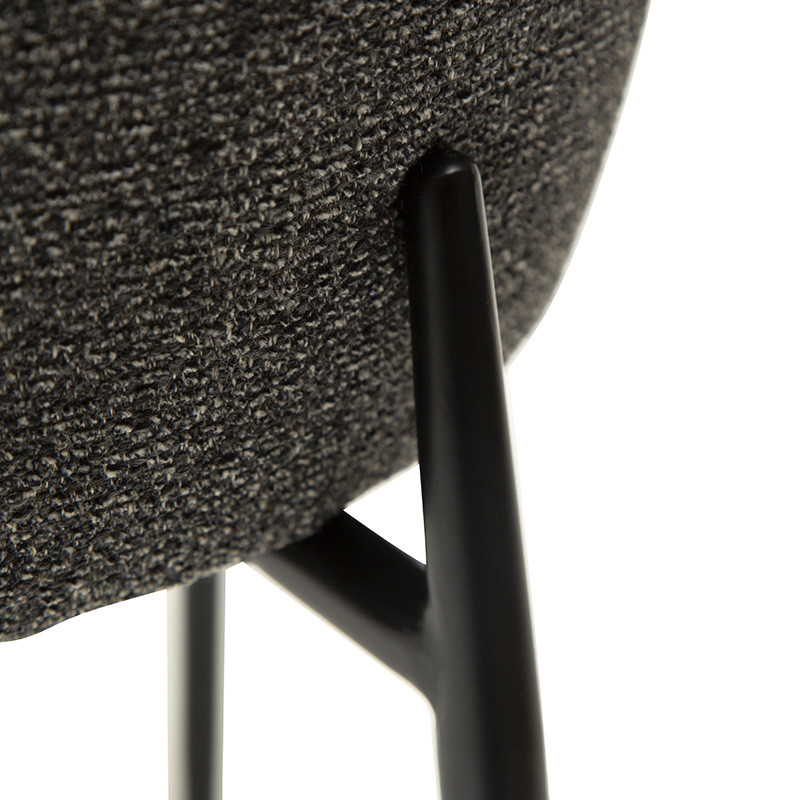 Chaise de salle à manger GLAM, tissu bouclette en 5 coloris Dan Form