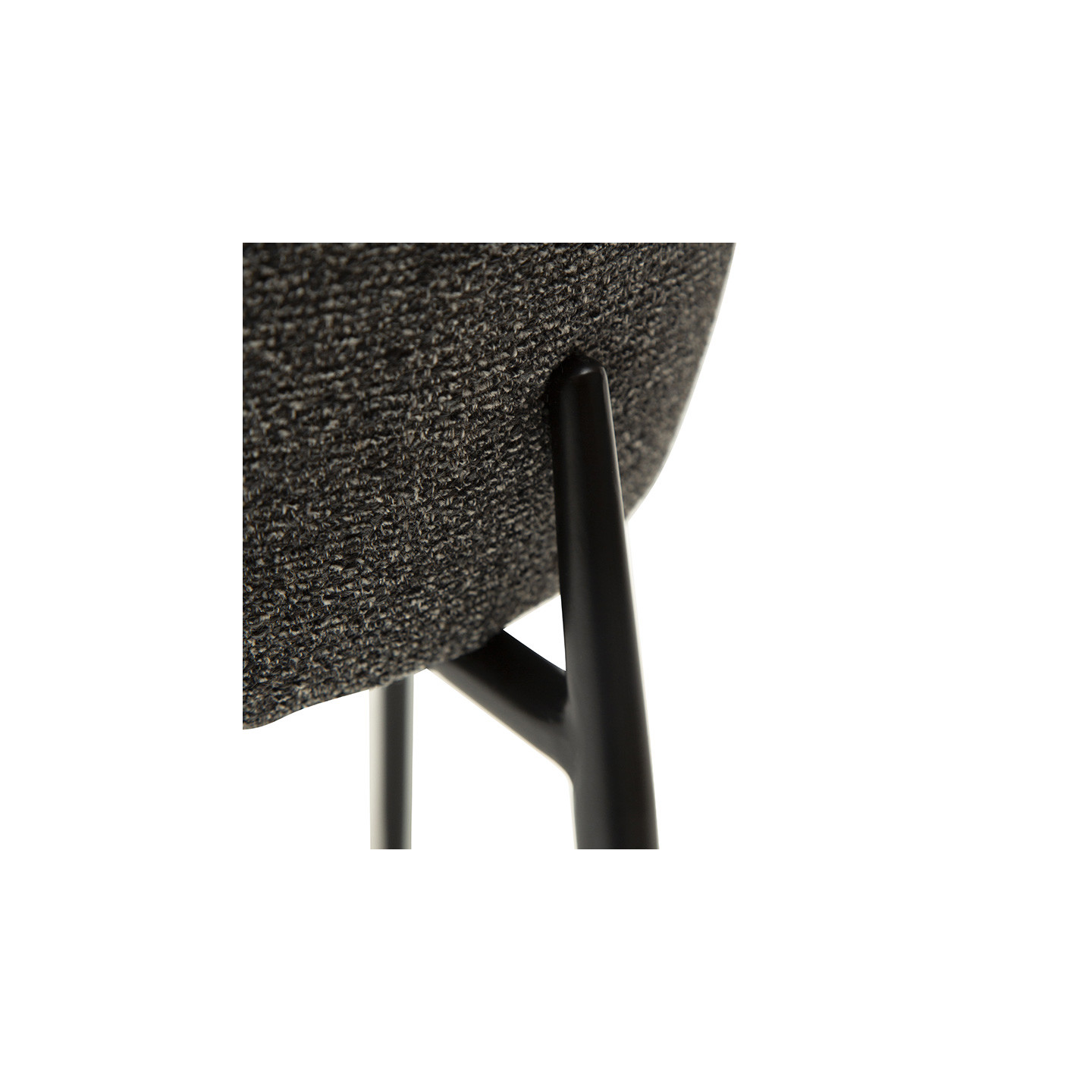 Chaise de salle à manger GLAM, tissu bouclette en 5 coloris Dan Form