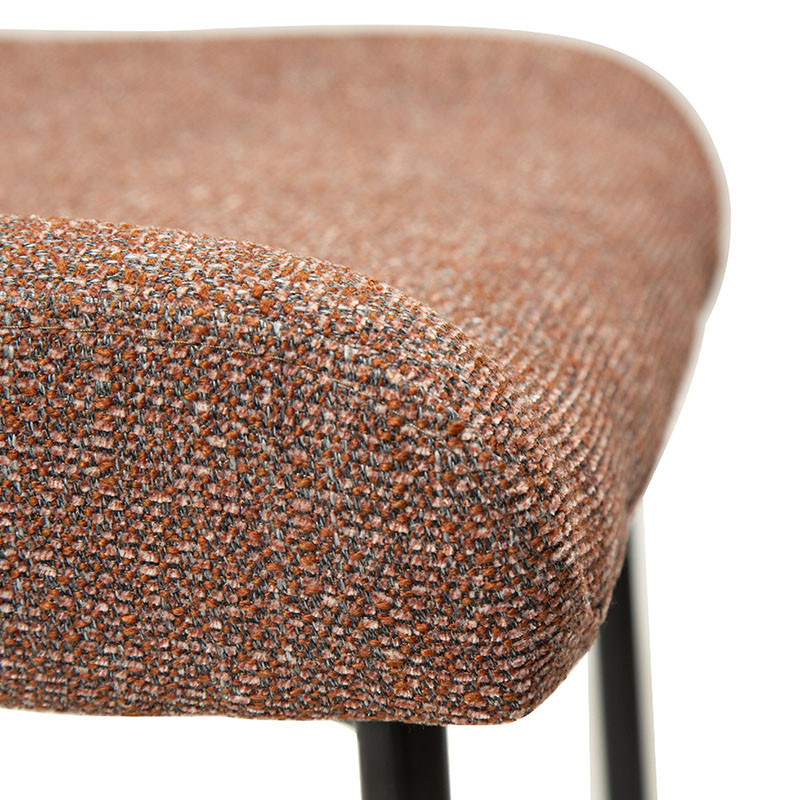 Chaise de salle à manger GLAM, tissu bouclette en 5 coloris Dan Form
