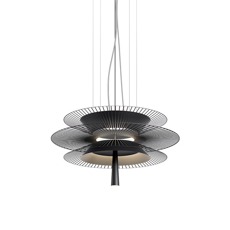 Suspension filaire GRAVITY 2, coloris noir ou or Forestier Paris
