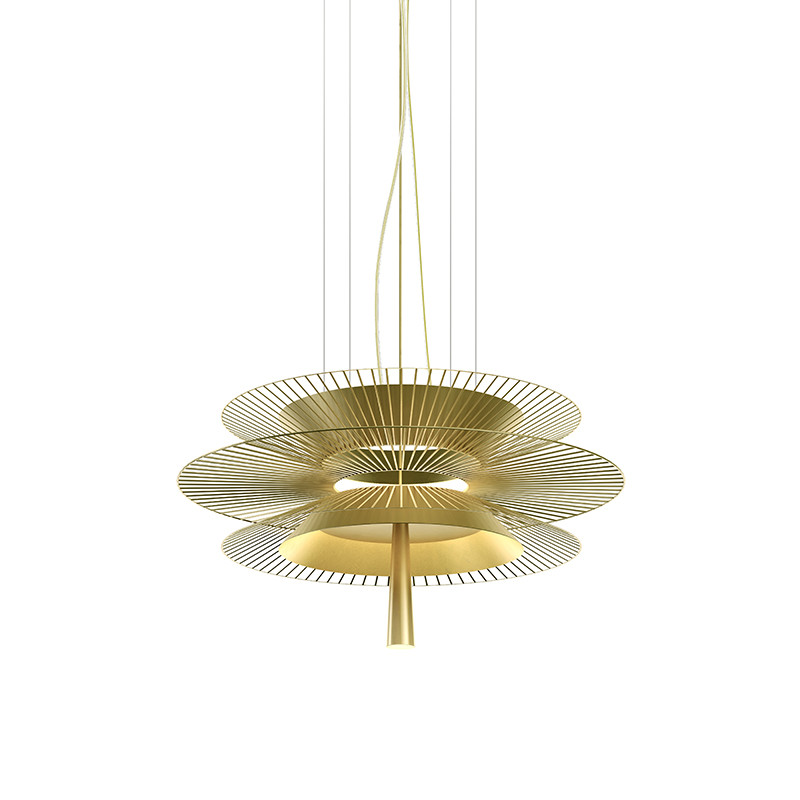Suspension filaire GRAVITY 2, coloris noir ou or Forestier Paris