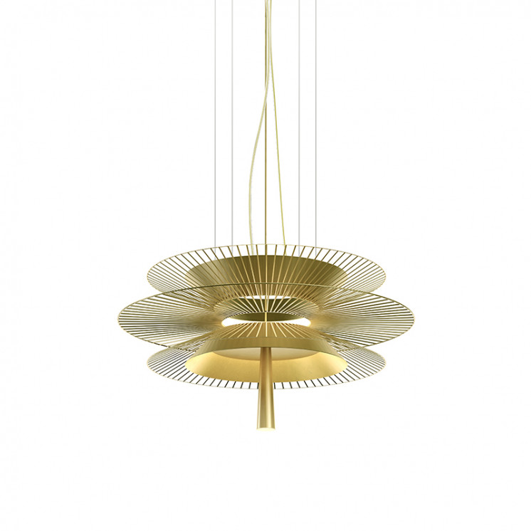 Suspension filaire GRAVITY 2, coloris noir ou or Forestier Paris