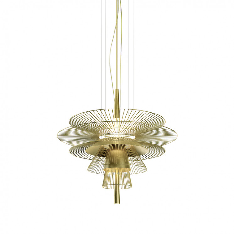 Suspension filaire GRAVITY 1, coloris noir ou or Forestier Paris
