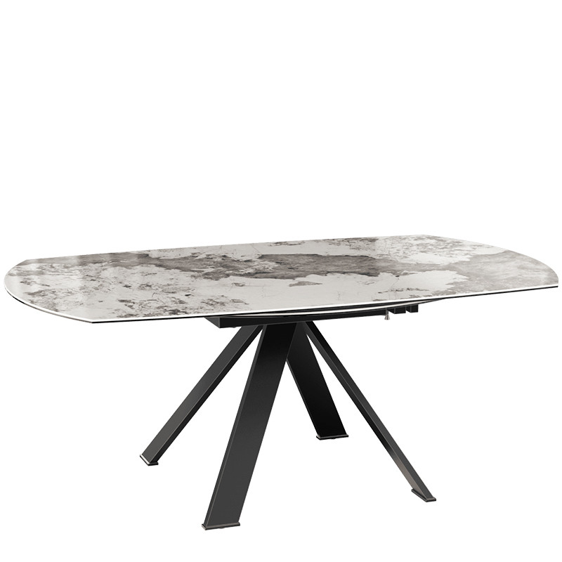 Grande table ronde GRANDE AUSTIN Ø190, 4 finitions de plateaux Akante