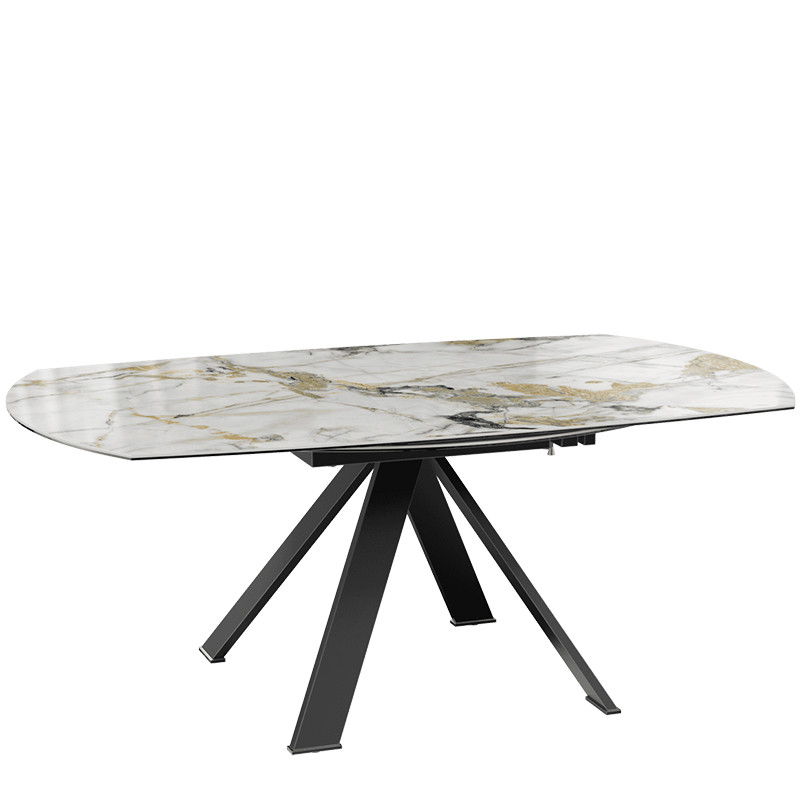 Grande table ronde GRANDE AUSTIN Ø190, 4 finitions de plateaux Akante