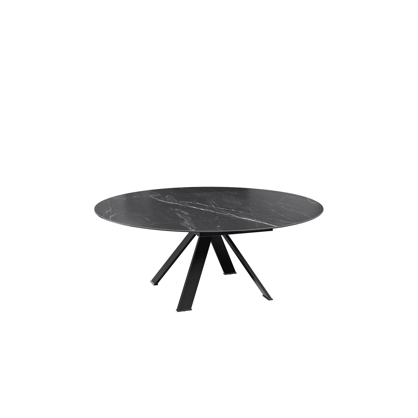 Grande table ronde GRANDE AUSTIN Ø190, 4 finitions de plateaux Akante