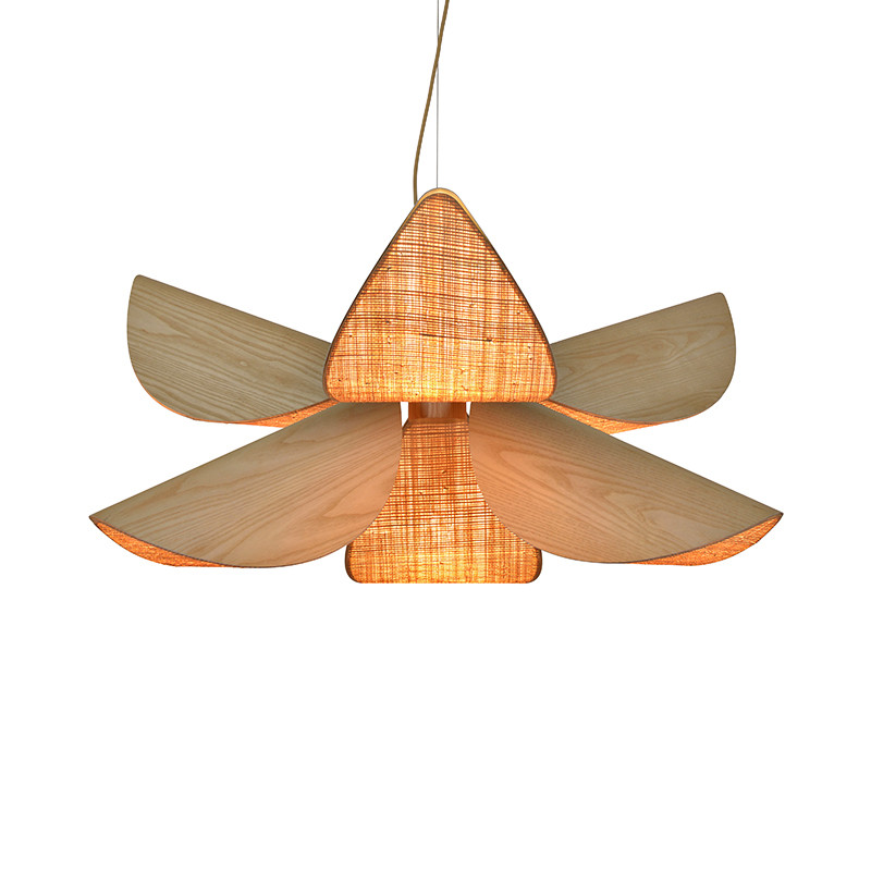 Suspension bois design LYS, taille M ou L, bois ou noir Forestier Paris