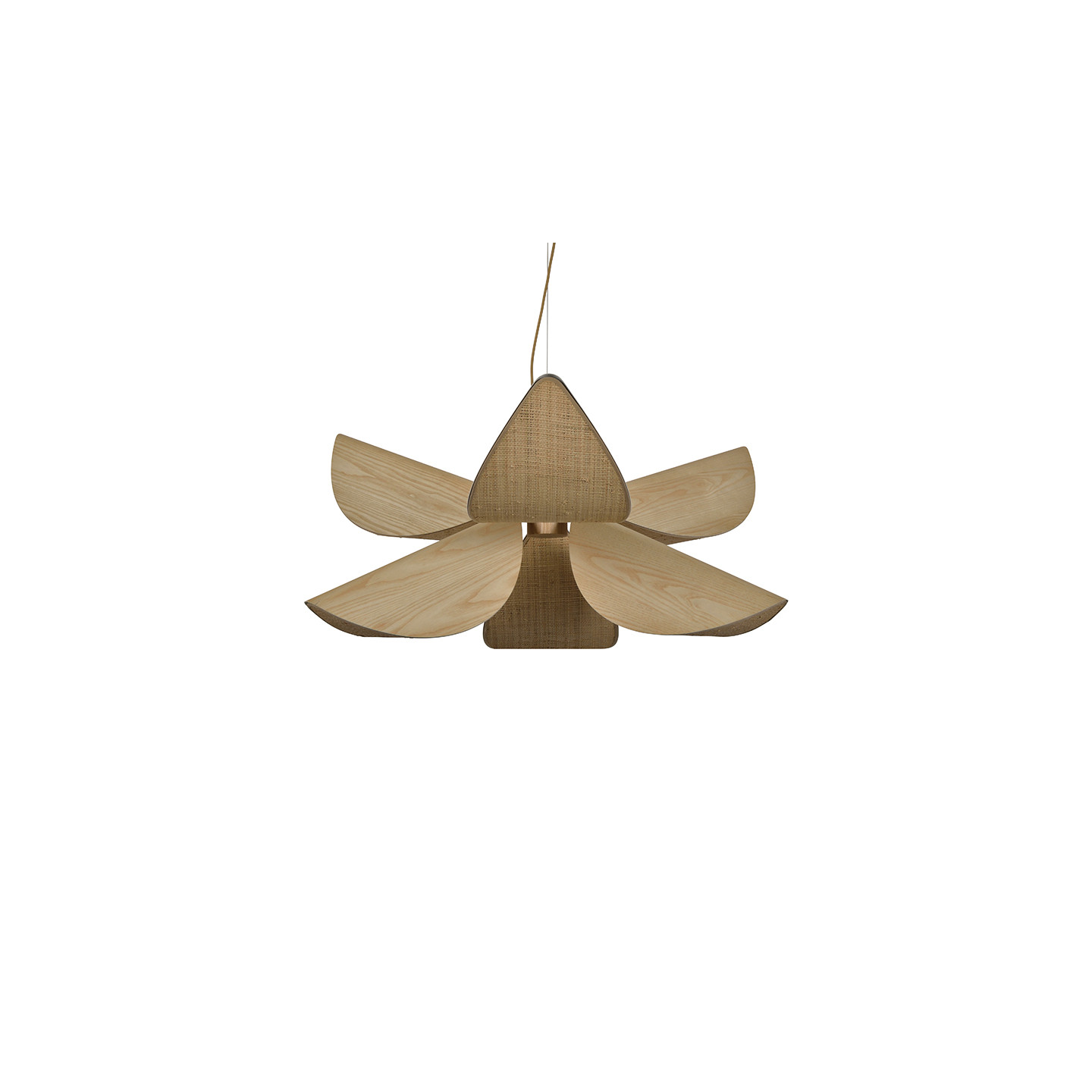 Suspension bois design LYS, taille M ou L, bois ou noir Forestier Paris