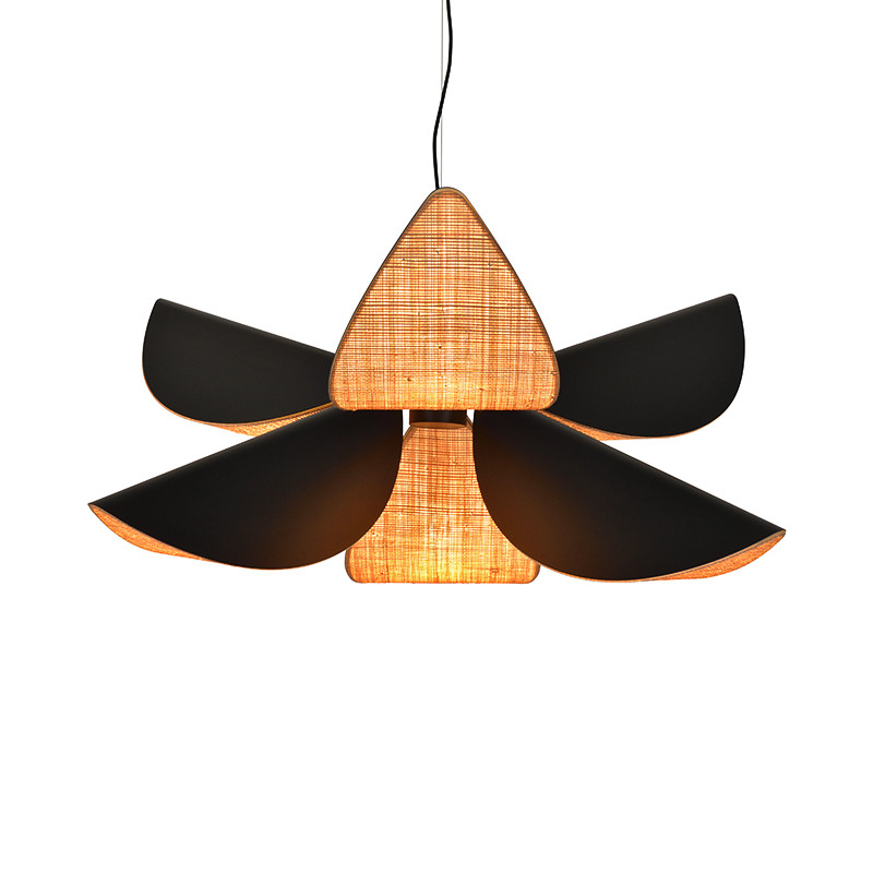 Suspension bois design LYS, taille M ou L, bois ou noir Forestier Paris