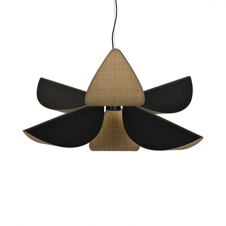 Suspension bois design LYS, taille M ou L, bois ou noir Forestier Paris