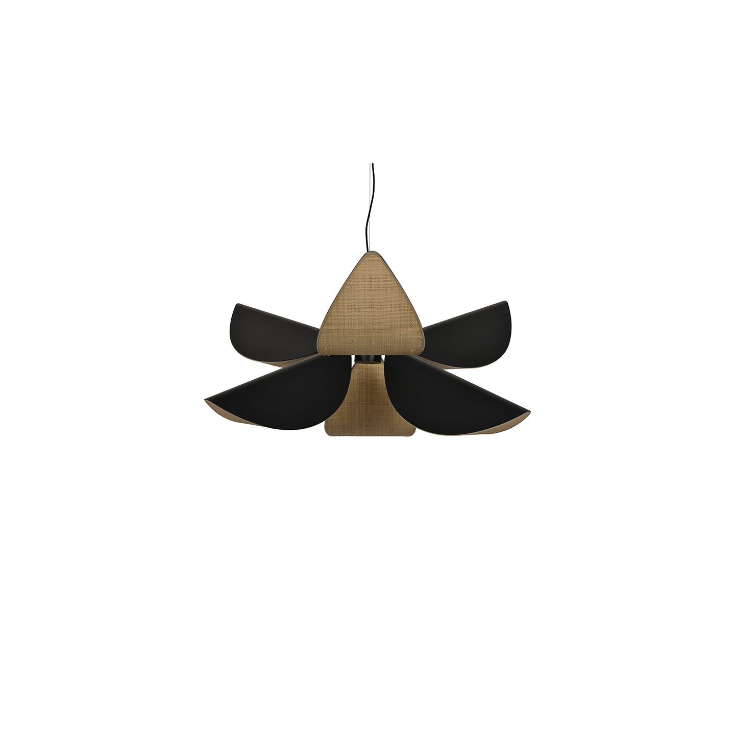 Suspension bois design LYS, taille M ou L, bois ou noir Forestier Paris