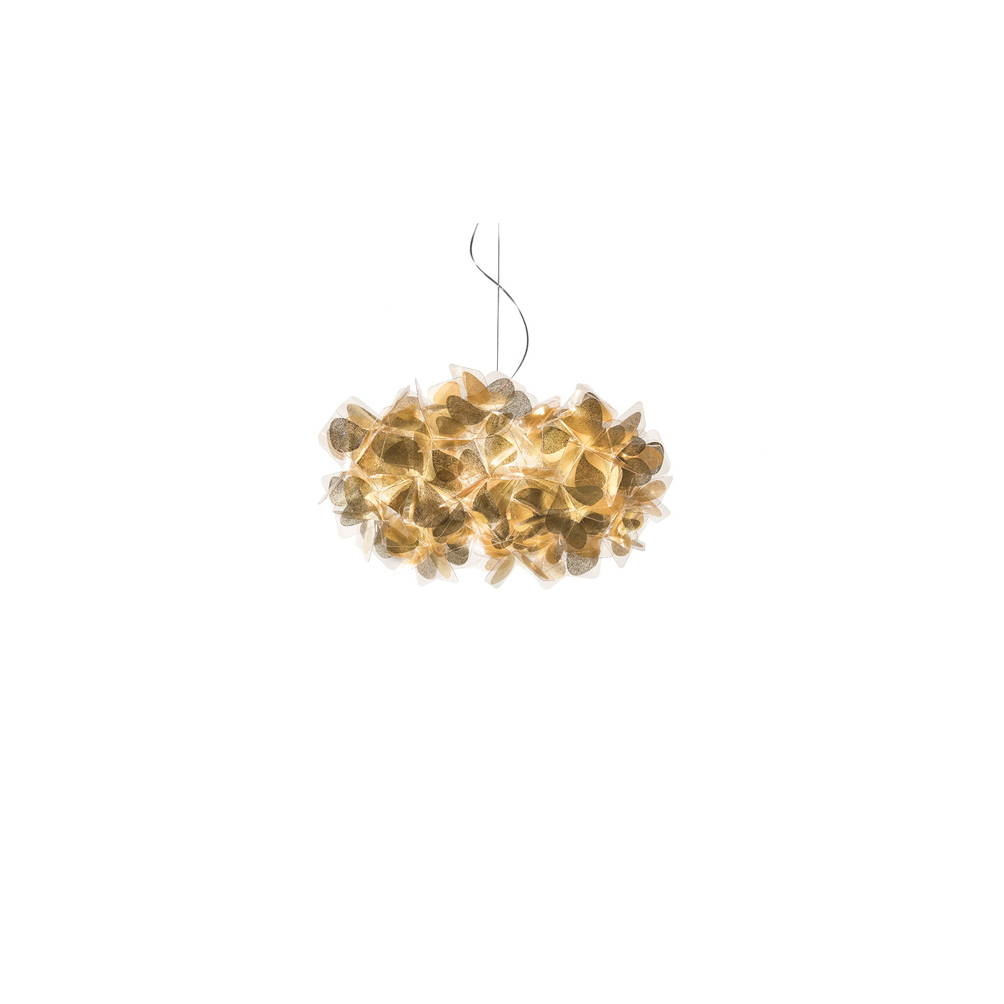 Suspension dorée CLIZIA MAMA NON MAMA GOLD, 3 tailles Slamp