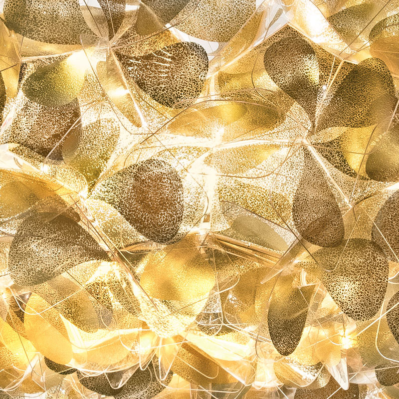 Suspension dorée CLIZIA MAMA NON MAMA GOLD, 3 tailles Slamp