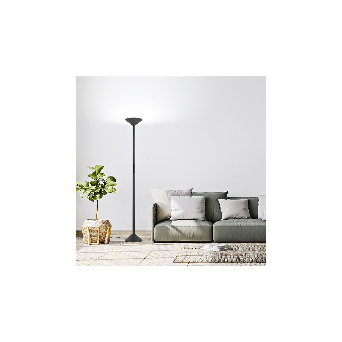 Lampadaire led sur pied TRATTO, 3 coloris Fabas Luce