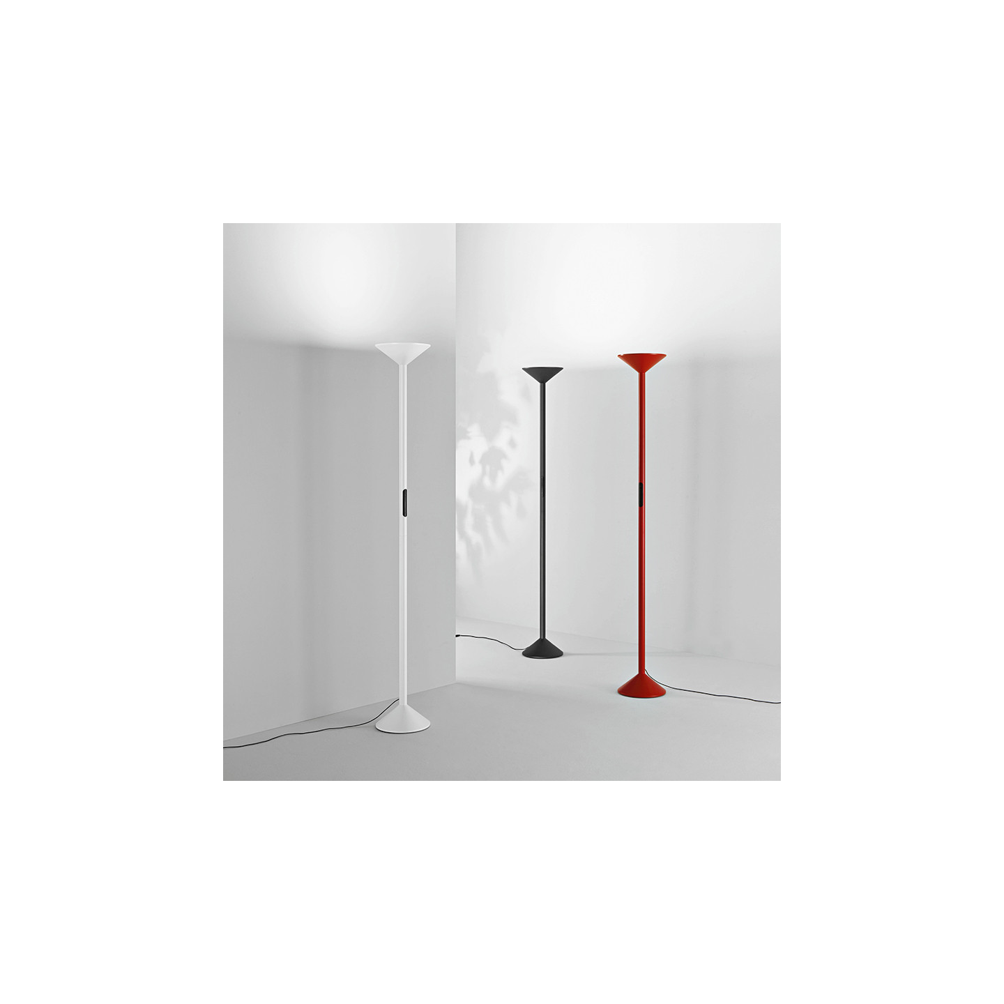 Lampadaire led sur pied TRATTO, 3 coloris Fabas Luce