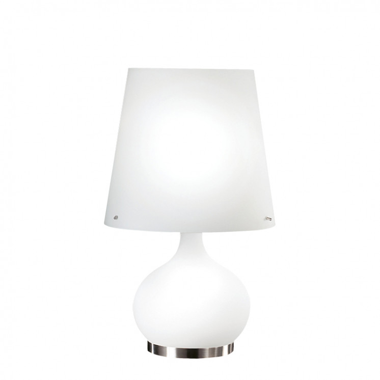 Lampe à poser design blanche ADE, 2 tailles Fabas Luce