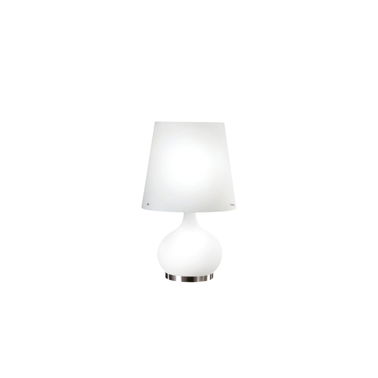 Lampe à poser design blanche ADE, 2 tailles Fabas Luce
