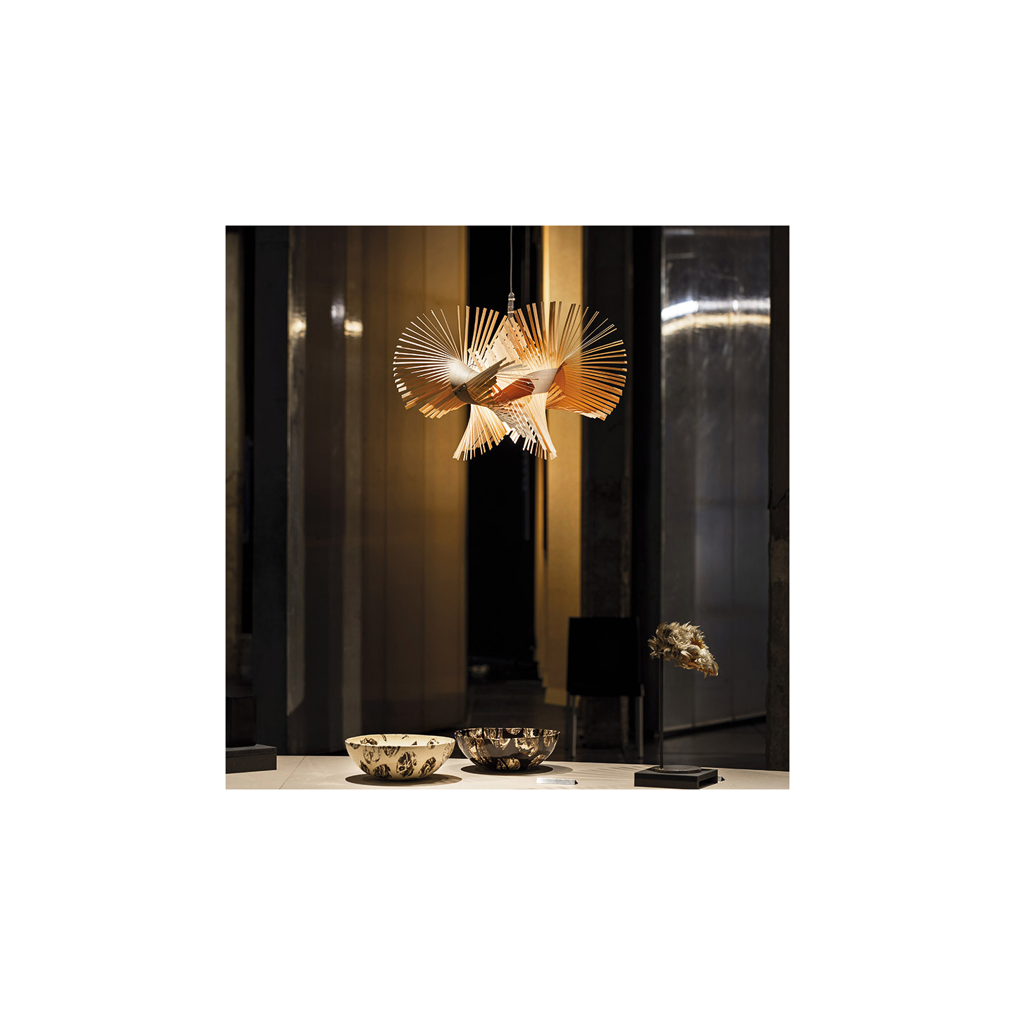 Suspension bois MINIMIKADO, 8 coloris Lzf