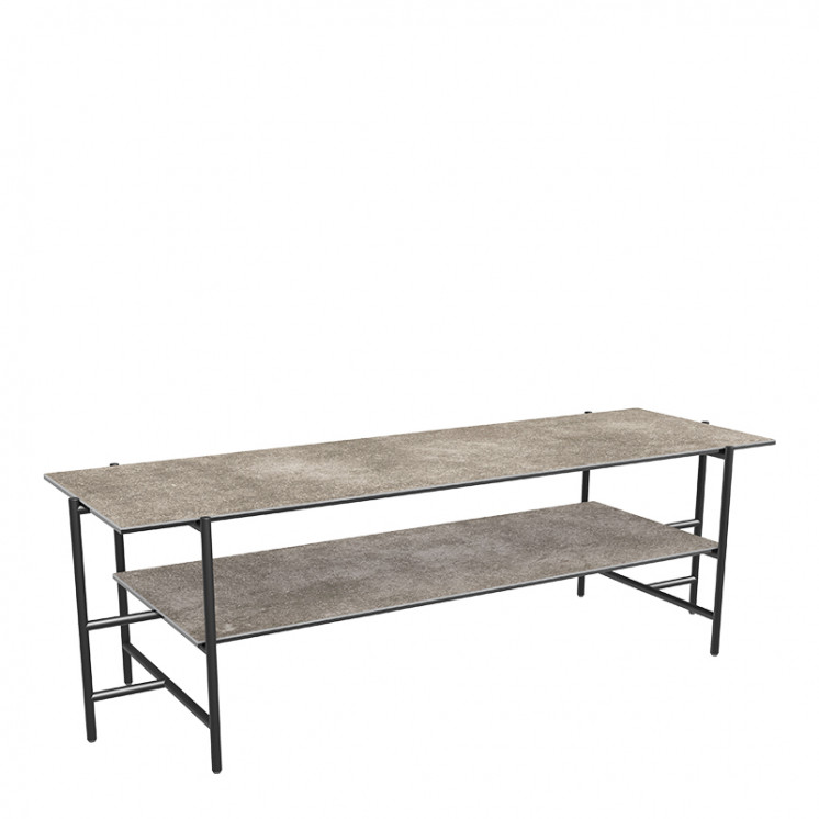 Meuble tv céramique VERSAILLES, 4 finitions Akante