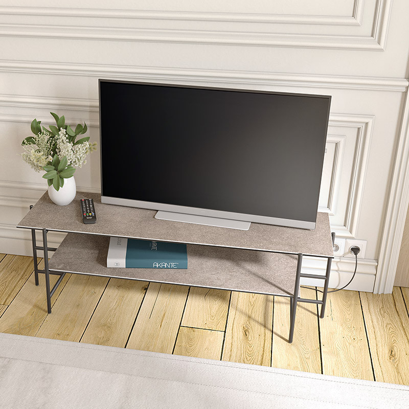 Meuble tv céramique VERSAILLES, 4 finitions Akante