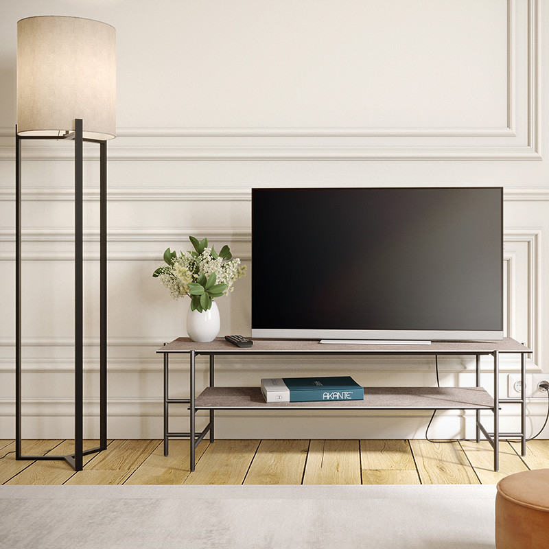 Meuble tv céramique VERSAILLES, 4 finitions Akante