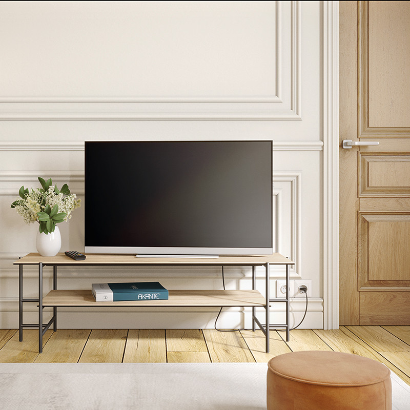 Meuble tv céramique VERSAILLES, 4 finitions Akante