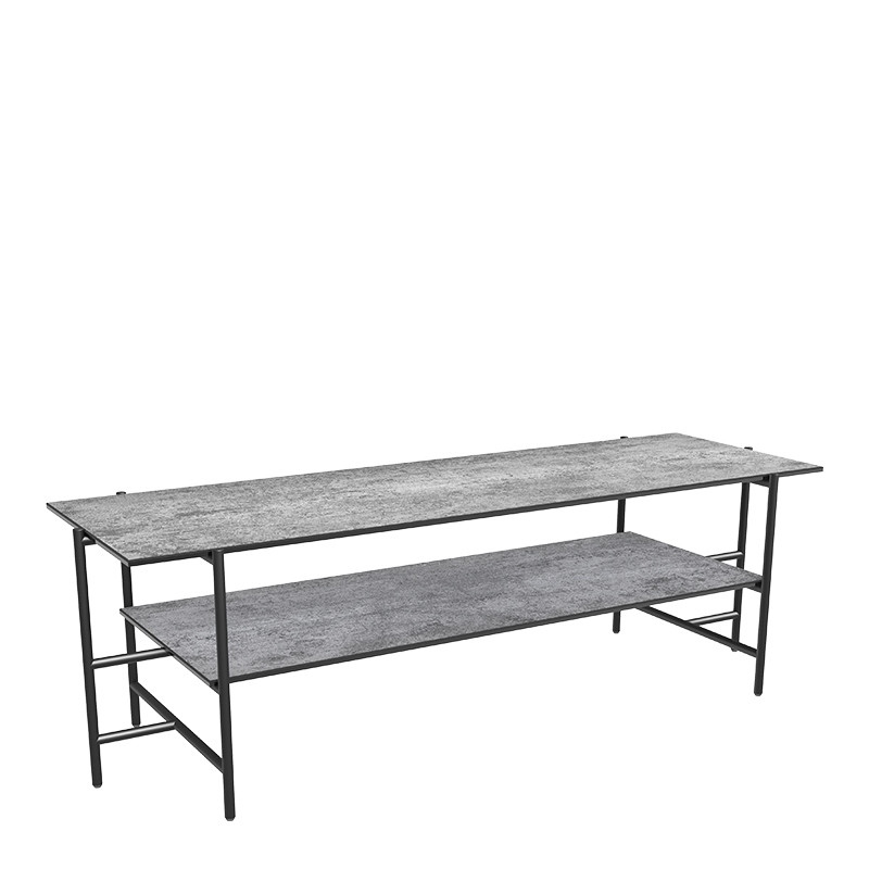 Meuble tv céramique VERSAILLES, 4 finitions Akante